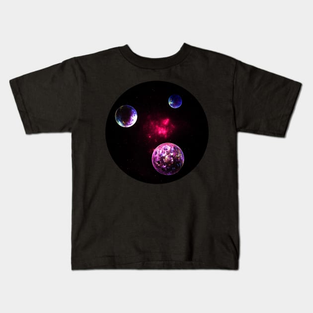 Planetary Trinity Kids T-Shirt by ElviraDraat